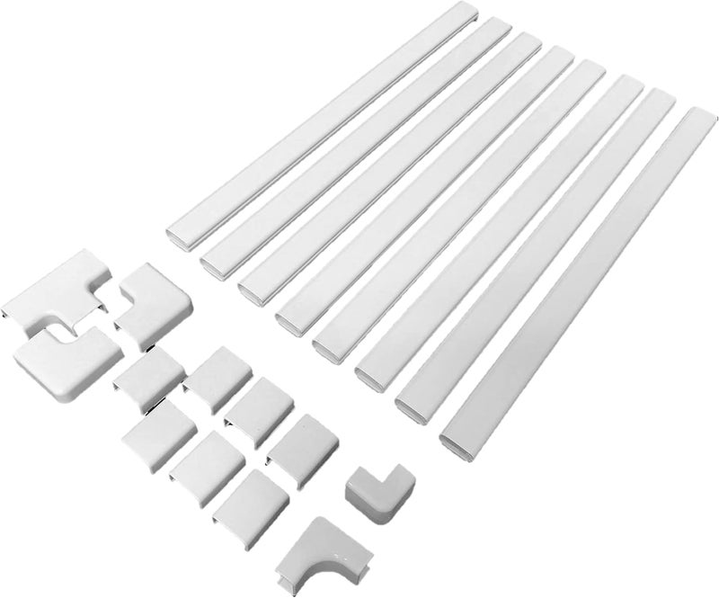 WIREMOLD Legrand - Cord Cover, White Cord Hider for Mounted TV, Sortable 12 Foot Cord Cover to Hide TV Cords - Image 1